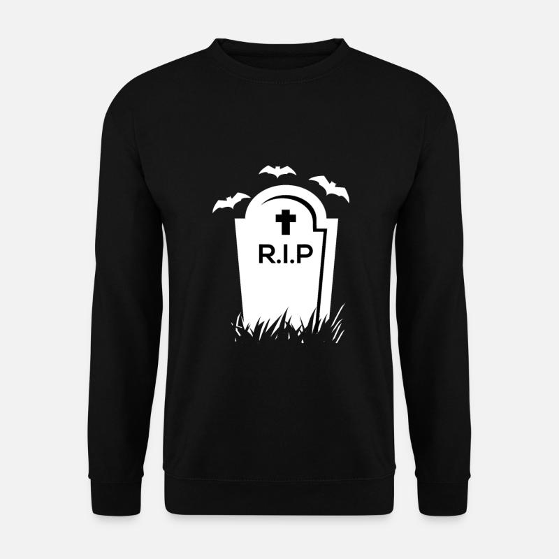HALLOWEEN Friedhof Grab R.I.P - Unisex Pullover - Schwarz
