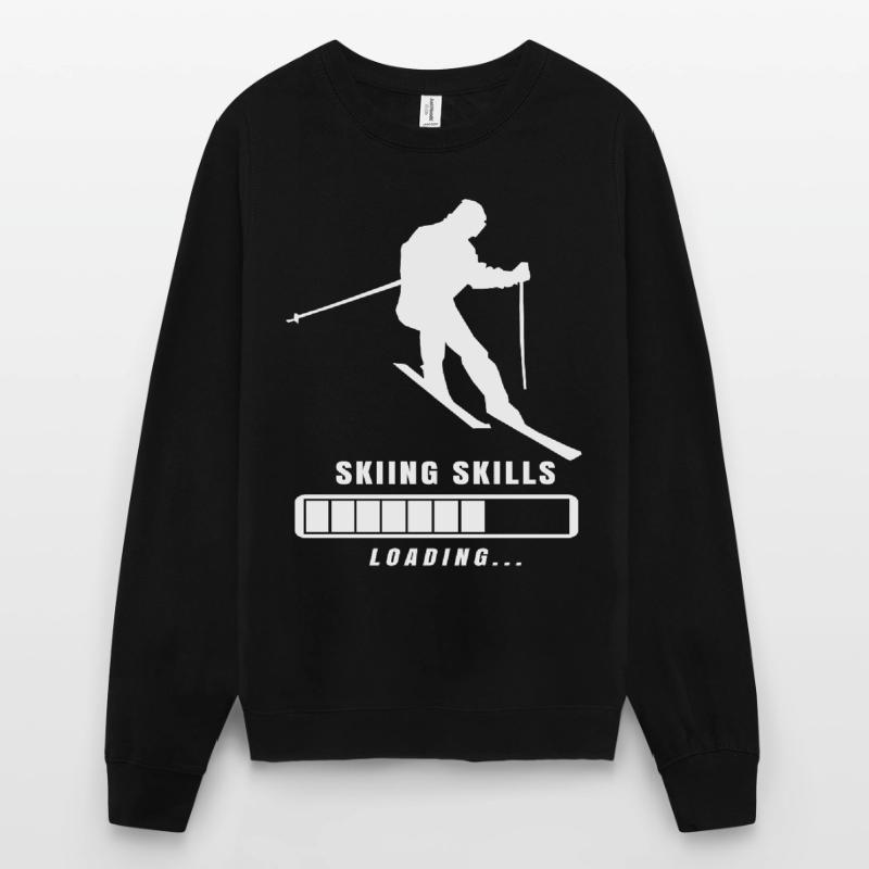 Skiing Skills Loading Loading Bar Gift Unisex Sweatshirt
