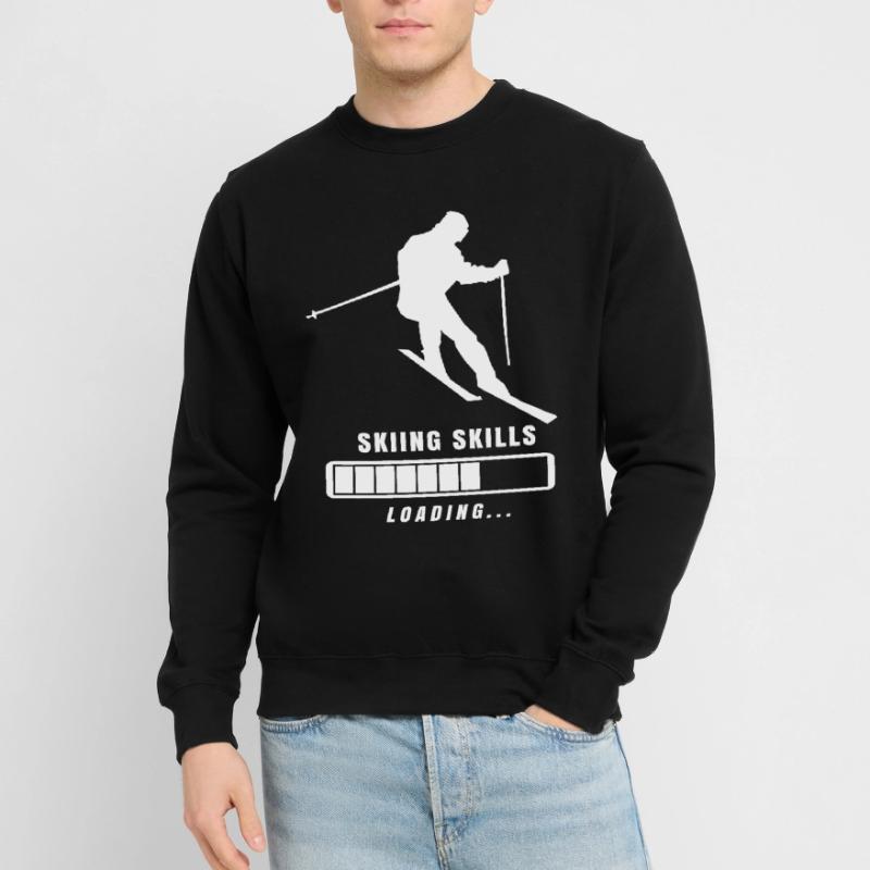 Skiing Skills Loading Loading Bar Gift Unisex Sweatshirt