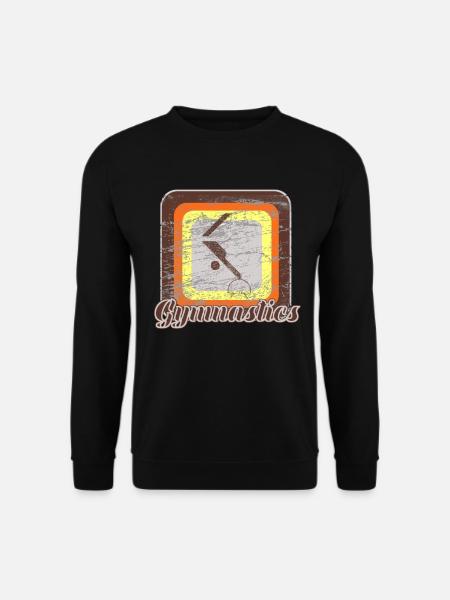 Turnen - Geräteturnen - Retro - Unisex Pullover - Schwarz