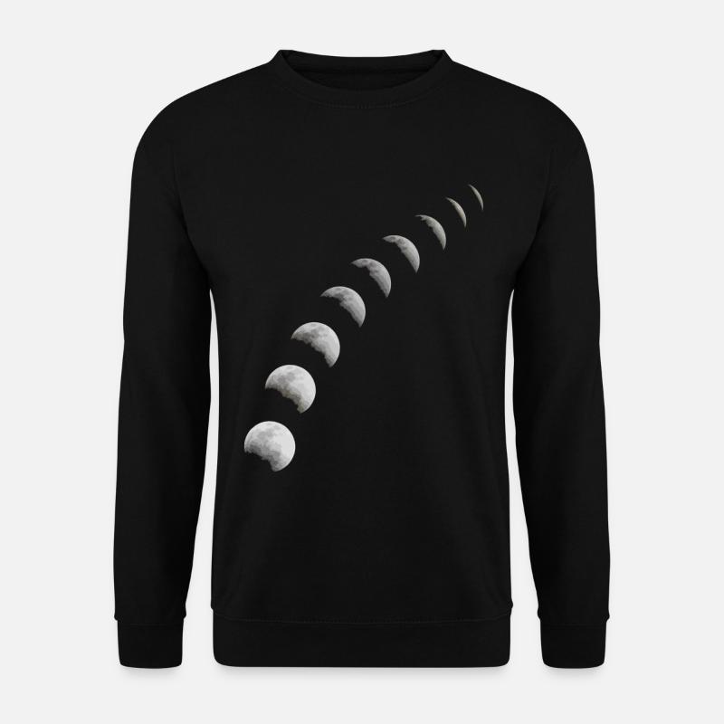 Moon phase gift moon crescent moon full moon night - Unisex Sweatshirt - black