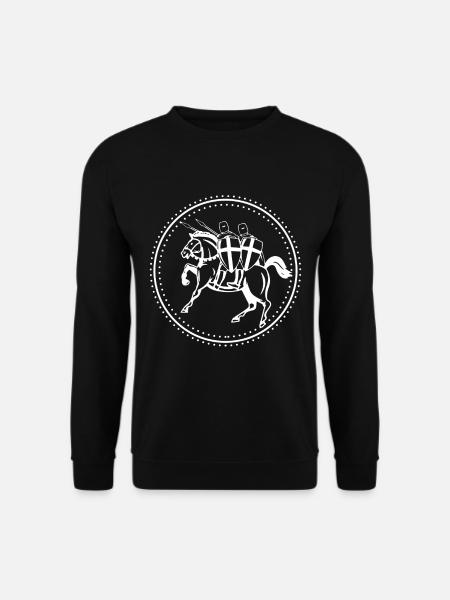 Crusader Shild Deus Vult Shirt Gift - Unisex Sweatshirt - black