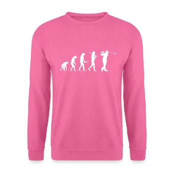 Golf - Golfer - Evolution - Unisex Pullover - Pink - Vorne