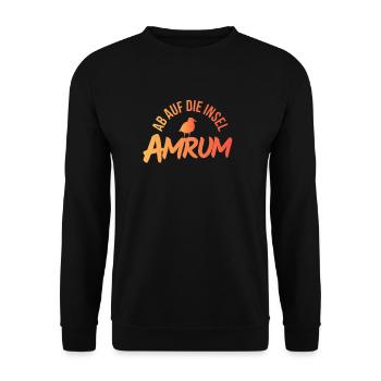 Vacances Amrum Mer du Nord - Sweat-shirt Unisexe - noir - Devant - Alina (178cm) & Michal (187cm)