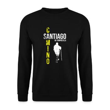 Camino de Santiago Pilgrims - Unisex Sweatshirt - black - Front - Alina (178cm) & Michal (187cm)