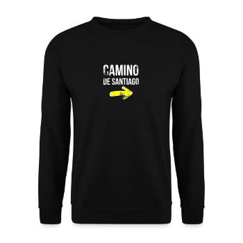 Camino de Santiago - Sweat-shirt Unisexe - noir - Devant - Alina (178cm) & Michal (187cm)
