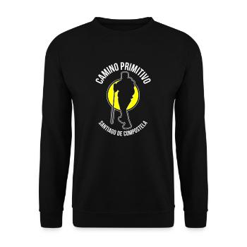 Camino Pilger Primitivo - Unisex Pullover - Schwarz - Vorne - Alina (178cm) & Michal (187cm)