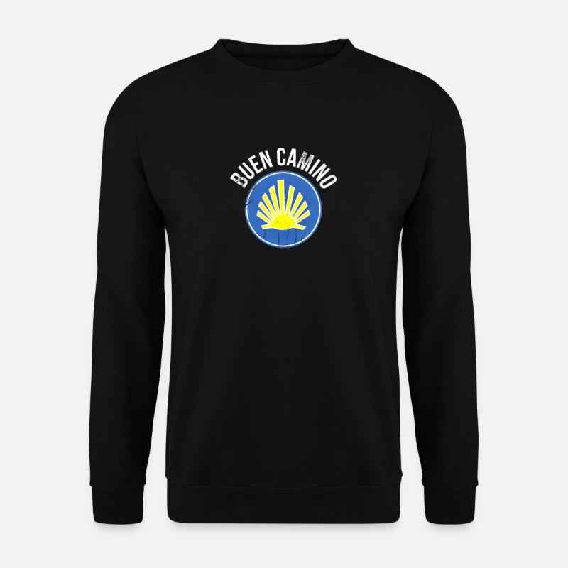 Jakobsweg Pilgermuschel - Unisex Pullover - Schwarz