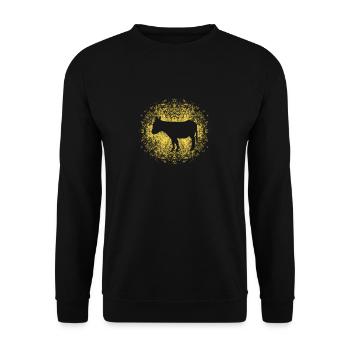 Cool Donkey Mule Mule Long Ear Gift - Unisex Sweatshirt - black - Front - Alina (178cm) & Michal (187cm)