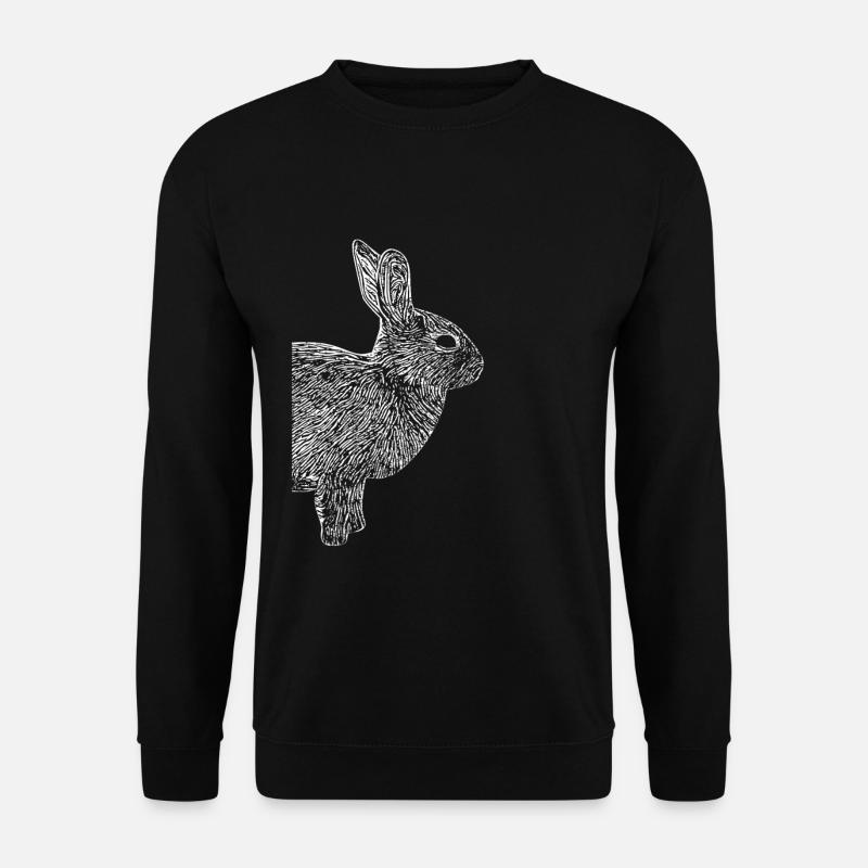 Lapin lapin nain - Sweat-shirt Unisexe - noir