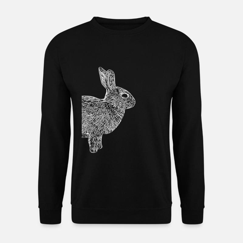 Cute Rabbit Hasi Gift - Unisex Sweatshirt - black