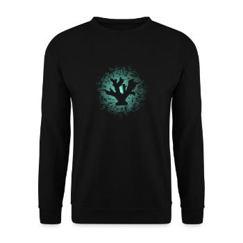 Horn Coral Reef Aquarium Aquarist Gift - Unisex Sweatshirt - black - Front - Alina (178cm) & Michal (187cm)