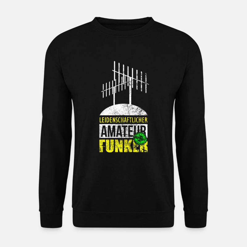 Antenne Funker Amateurfunker Geschenk - Unisex Pullover - Schwarz