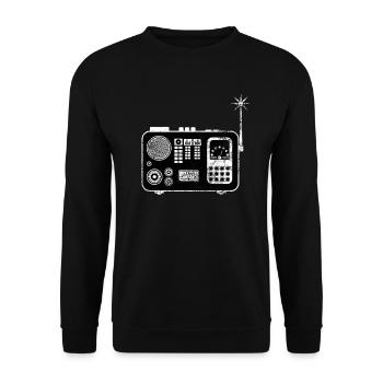 Radio radio rétro Radio Radio Amateur Radio Hamradio - Sweat-shirt Unisexe - noir - Devant - Alina (178cm) & Michal (187cm)