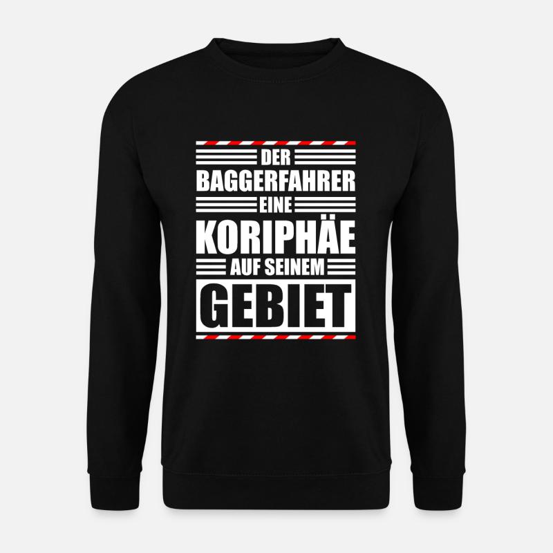 Baggerfahrer Baustelle - Unisex Pullover - Schwarz