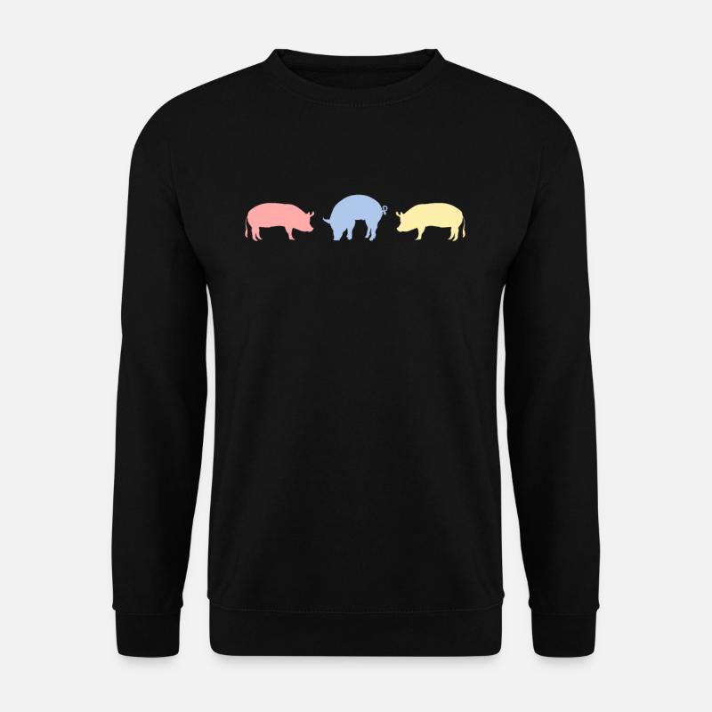 Retro Pig Pig Pig - Unisex Sweatshirt - black