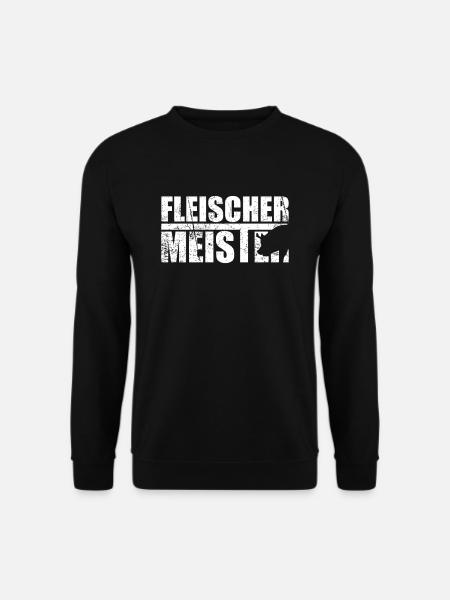 Fleischer Meister Schwein Geschenk - Unisex Pullover - Schwarz