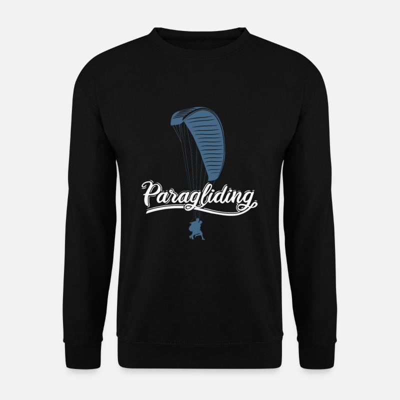 Paragliding paraglider - Unisex Sweatshirt - black