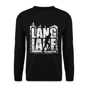 Langlaufen Langläufer Skating Skilanglauf - Unisex Sweatshirt - black - Front - Alina (178cm) & Michal (187cm)