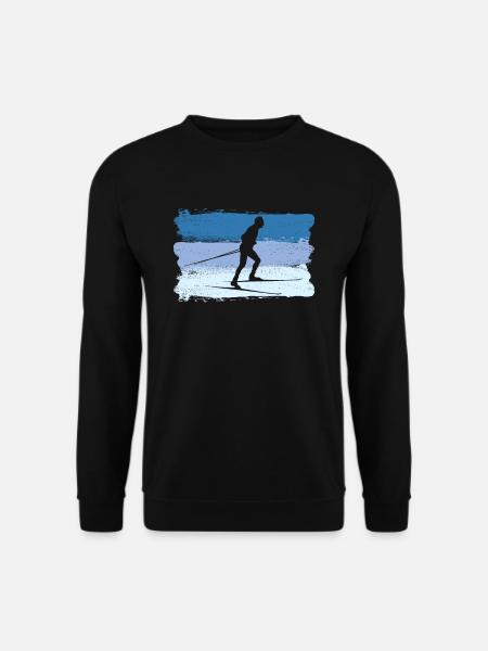 Skilaufen Skisport Langläufer - Unisex Pullover - Schwarz