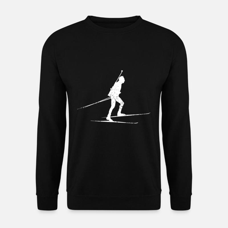 Biathlet Biathlon Skifahren - Unisex Pullover - Schwarz
