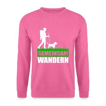 Wanderung Hund - Unisex Pullover - Pink - Vorne