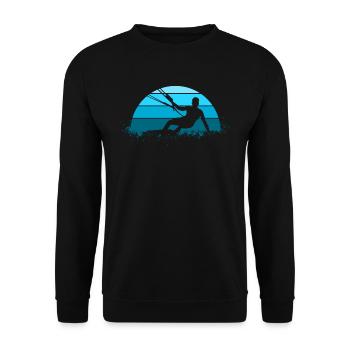 Kiteboard Kitesurfen - Unisex Pullover - Schwarz - Vorne - Alina (178cm) & Michal (187cm)