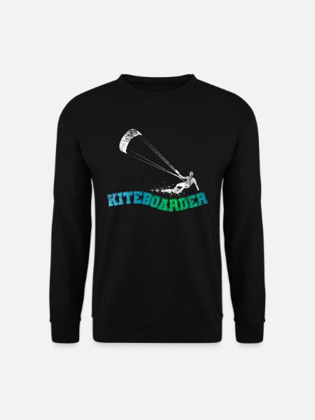 Kiteboard Board Kitesurfen - Unisex Pullover - Schwarz
