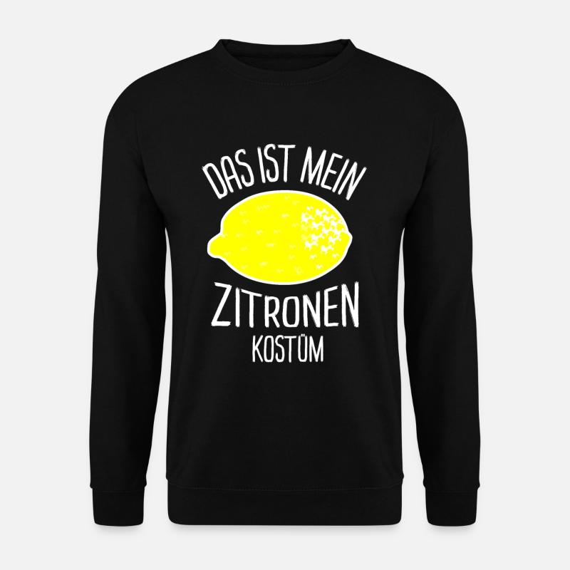 Zitronen Kostüm - Unisex Pullover - Schwarz