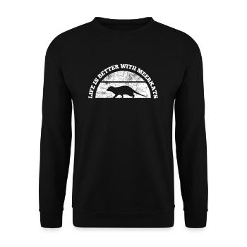 Suricate Suricate - Sweat-shirt Unisexe - noir - Devant - Alina (178cm) & Michal (187cm)