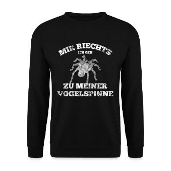 Spinne - Unisex Pullover - Schwarz - Vorne - Alina (178cm) & Michal (187cm)