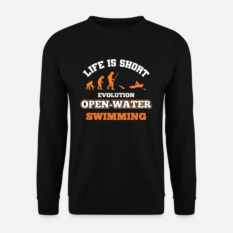 Swimmer swimming - Unisex Sweatshirt - black