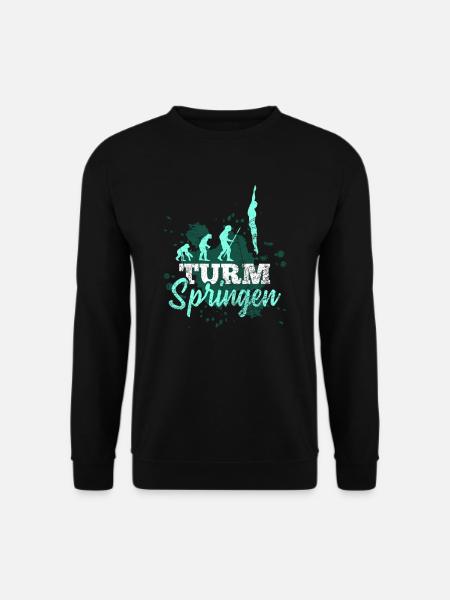 Vintage Wasserspringen Geschenk - Unisex Pullover - Schwarz