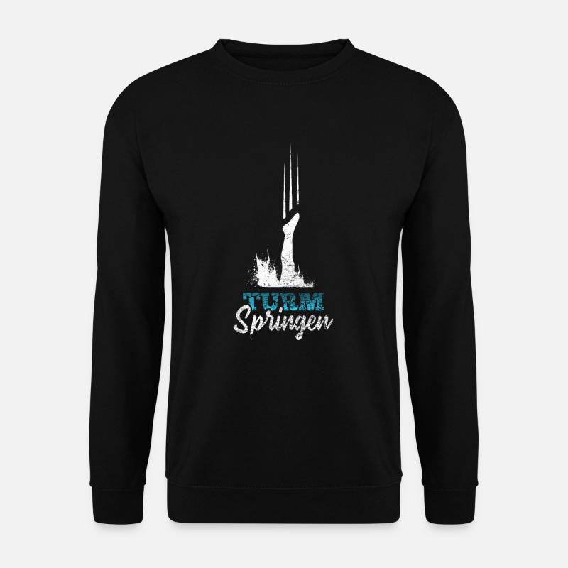 Sprungbrett Turmspringen - Unisex Pullover - Schwarz