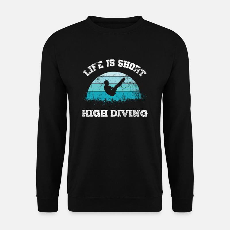 Wassersport Wasserspringen Sprungbrett - Unisex Pullover - Schwarz