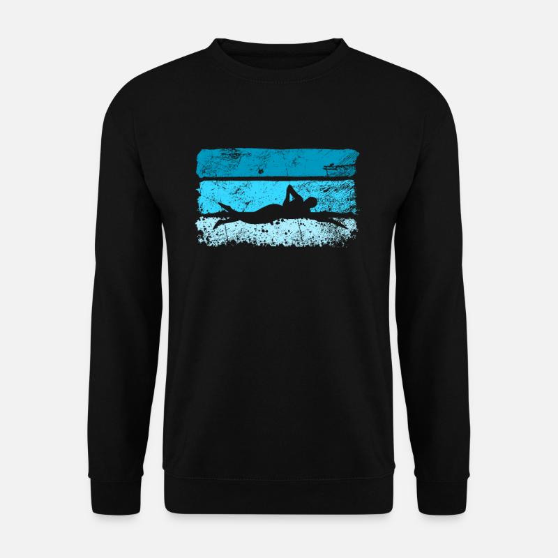 Schwimmer Schwimmen - Unisex Pullover - Schwarz