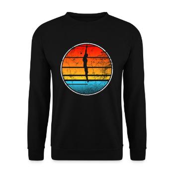Diving diving - Unisex Sweatshirt - black - Front - Alina (178cm) & Michal (187cm)