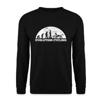 Fahrradtour Liegerad Fahrrad - Unisex Pullover - Schwarz - Vorne - Alina (178cm) & Michal (187cm)