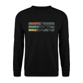 Tour à vélo - Sweat-shirt Unisexe - noir - Devant - Alina (178cm) & Michal (187cm)
