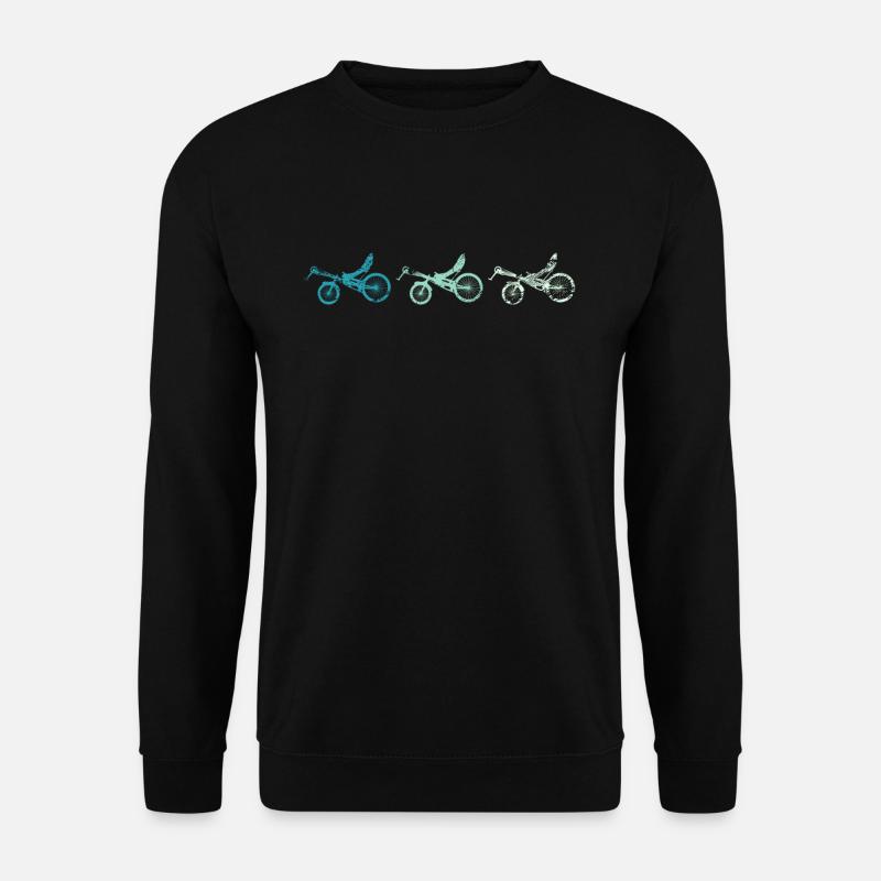 Retro Liegerad Fahrrad - Unisex Pullover - Schwarz