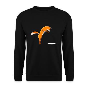 Renard - Sweat-shirt Unisexe - noir - Devant - Alina (178cm) & Michal (187cm)