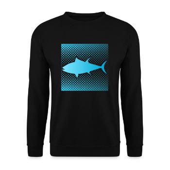 Pêche au thon drôle - Sweat-shirt Unisexe - noir - Devant - Alina (178cm) & Michal (187cm)