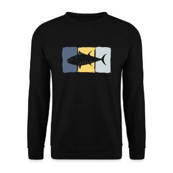 Pêche au thon en haute mer - Sweat-shirt Unisexe - noir - Devant - Alina (178cm) & Michal (187cm)