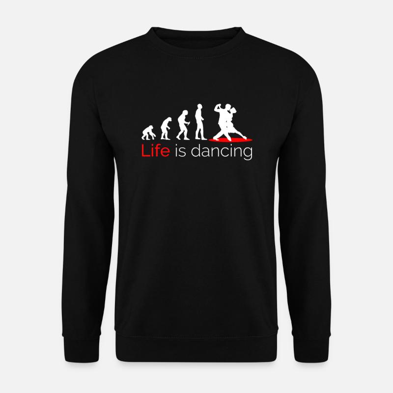 Dance dancers couple dance evolution - Unisex Sweatshirt - black