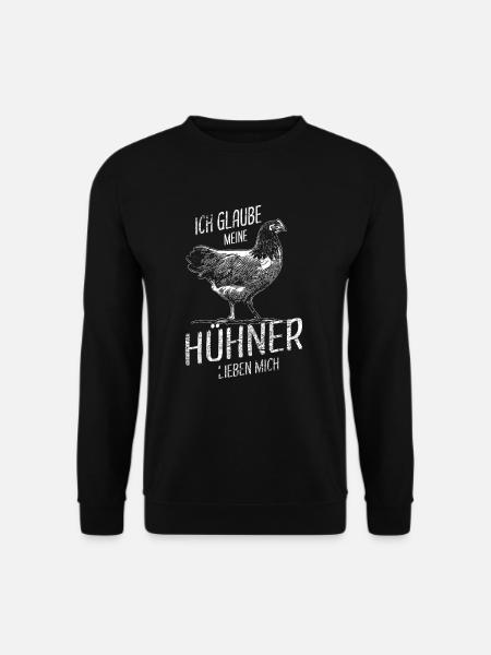 Hühner Flüsterer Hühnerbauer Geflügel - Unisex Pullover - Schwarz
