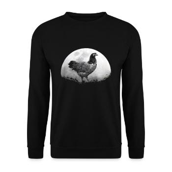 Éleveur de poulet volaille Barbican - Sweat-shirt Unisexe - noir - Devant - Alina (178cm) & Michal (187cm)