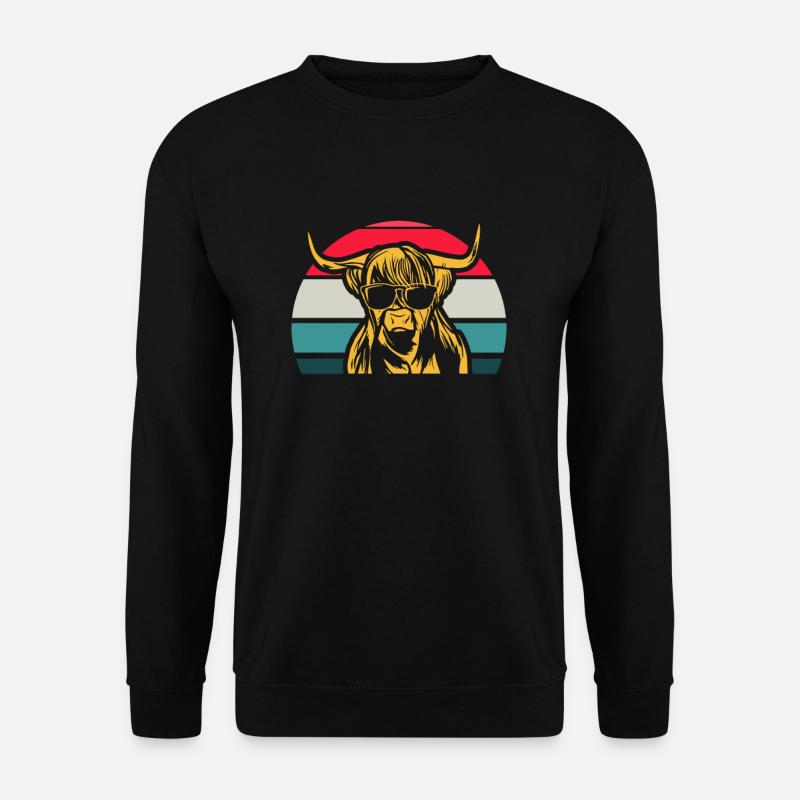 Scottish Highland Cattle - Unisex Sweatshirt - black
