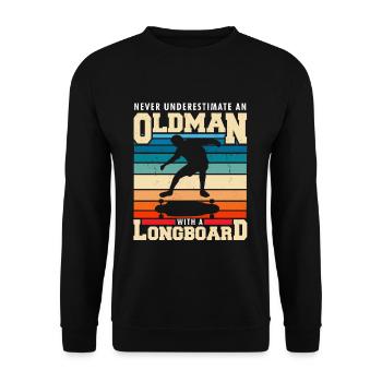 Longboard - Sweat-shirt Unisexe - noir - Devant - Alina (178cm) & Michal (187cm)