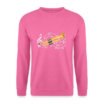 Trompete - Unisex Pullover - Pink - Vorne