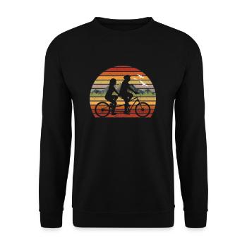Conduite en tandem - Sweat-shirt Unisexe - noir - Devant - Alina (178cm) & Michal (187cm)